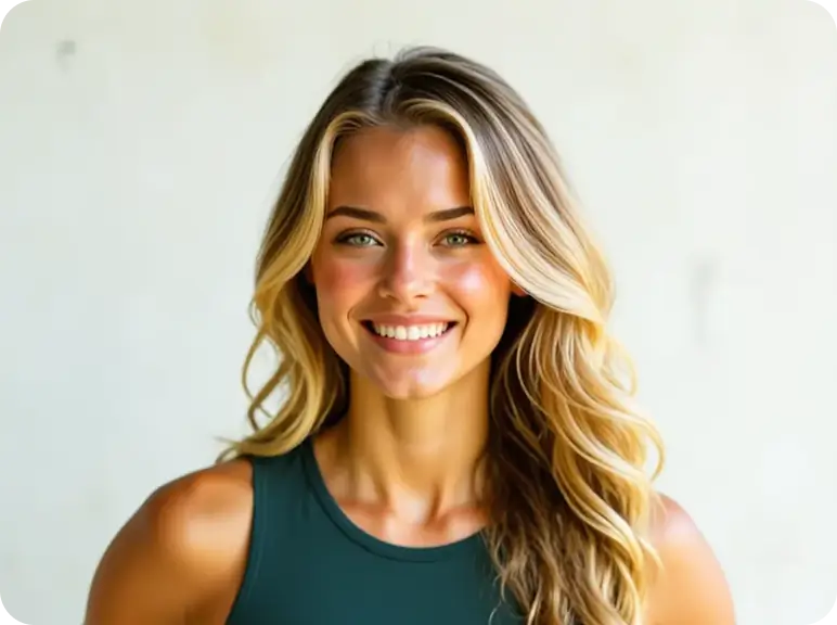 Woman smiling