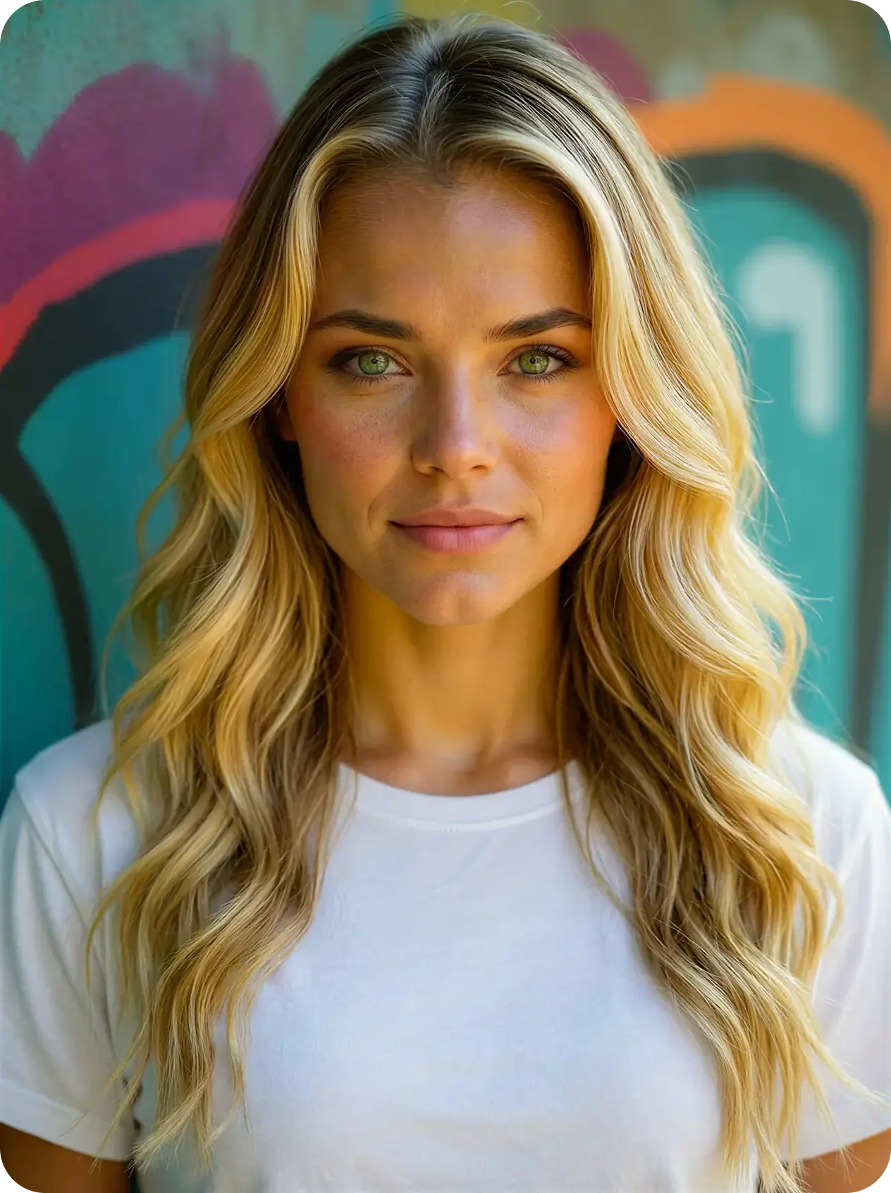 Woman with subtle smile and no visible teeth - causes blurry lip sync in AI talking videos