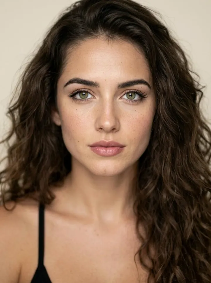 Hyper-realistic AI-generated creator in a close-up — natural skin texture, lighting, and motion